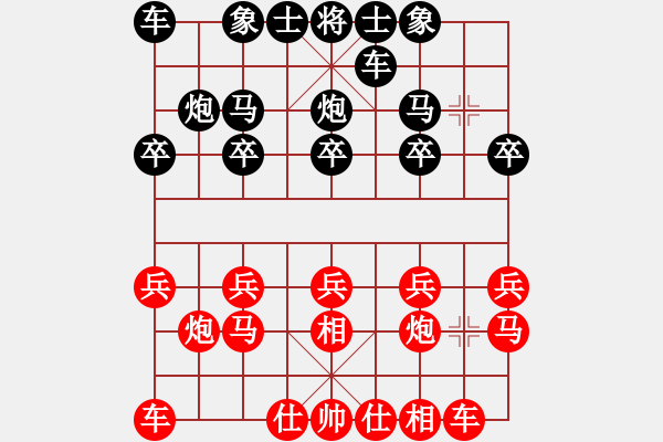 象棋棋譜圖片：紅天(4星)-勝-在河之舟(8弦) - 步數(shù)：10 