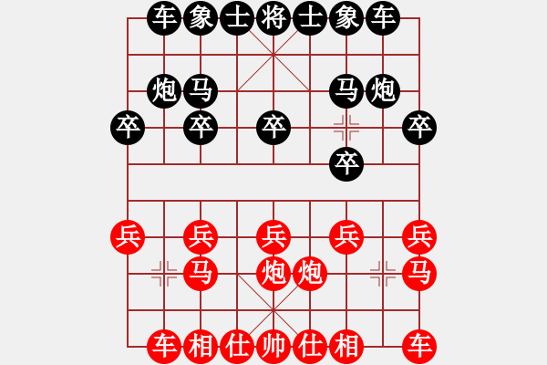 象棋棋譜圖片：大地[545610556] -VS- 愛相隨[19996609] - 步數(shù)：10 