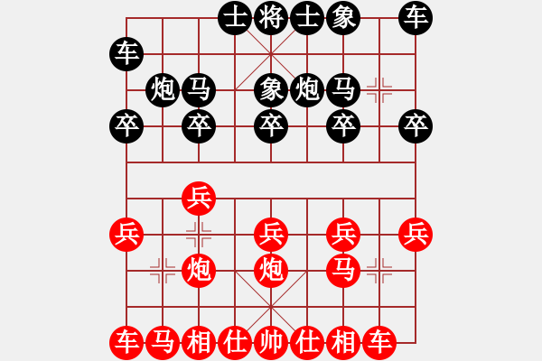 象棋棋譜圖片：大地之王(5段)-和-梁山武松(8段) - 步數(shù)：10 