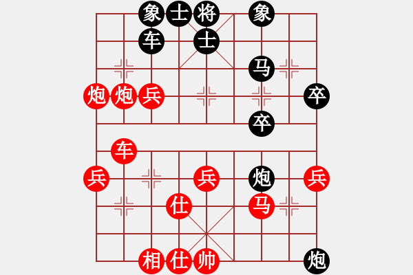 象棋棋譜圖片：大地之王(5段)-和-梁山武松(8段) - 步數(shù)：40 