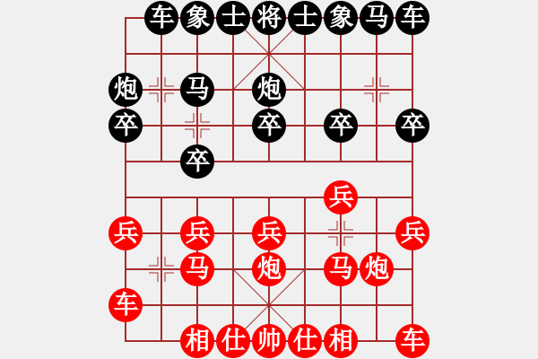 象棋棋譜圖片：行者必達(dá)[紅] -VS- 范仲淹[黑] - 步數(shù)：10 