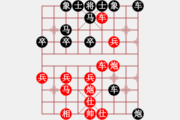 象棋棋譜圖片：玥玥[紅] -VS- 橫才俊儒[黑] - 步數(shù)：36 