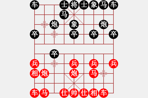 象棋棋谱图片：兰若茶香(3段)-胜-乐乐呵呵(3段) - 步数：10 