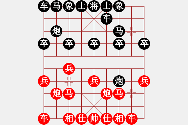 象棋棋譜圖片：yukul(6星)-勝-bullet(9星) - 步數(shù)：10 