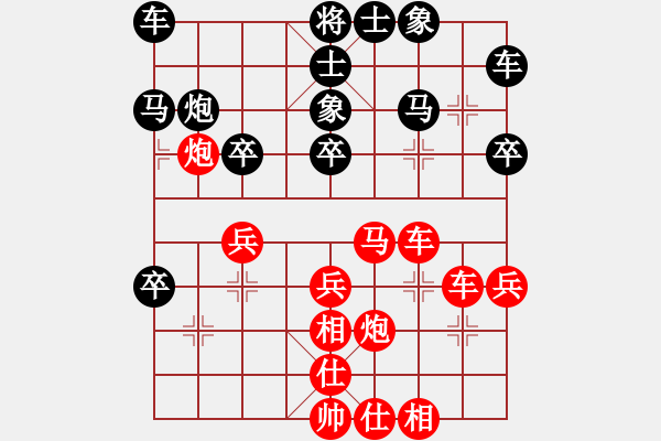 象棋棋譜圖片：yukul(6星)-勝-bullet(9星) - 步數(shù)：30 