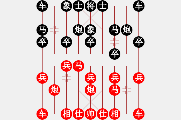 象棋棋谱图片：林少民 先和 许佳琳 - 步数：10 