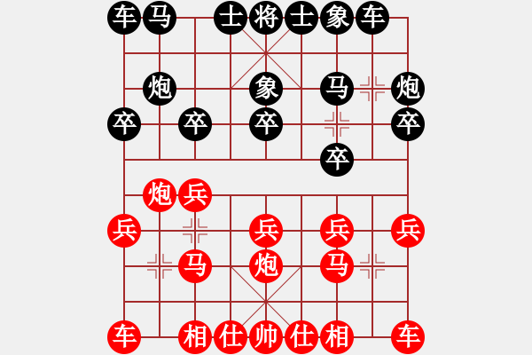 象棋棋譜圖片：葛維蒲     先負(fù) 廖二平     - 步數(shù)：10 