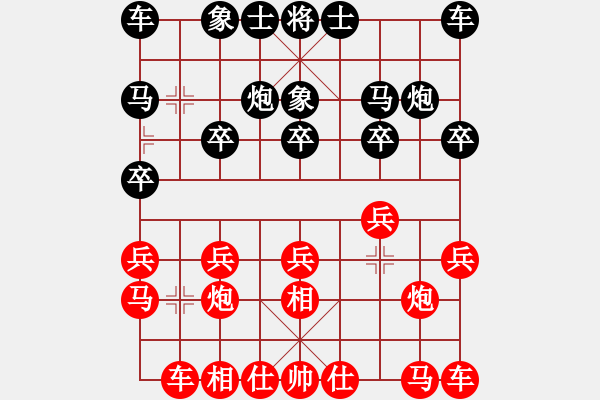 象棋棋譜圖片：胡明       先負(fù) 劉璧君     - 步數(shù)：10 