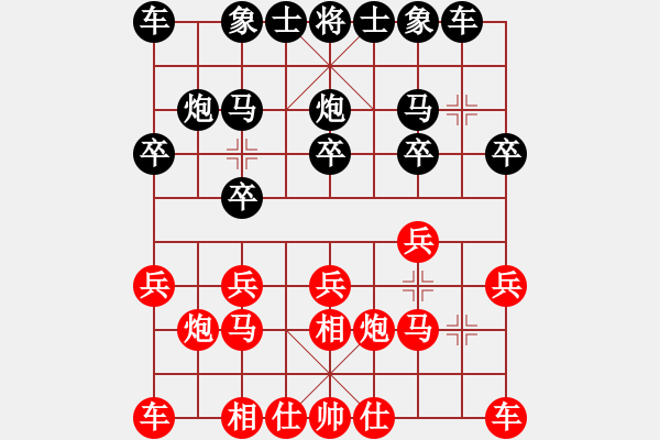 象棋棋譜圖片：萬川先負楊世哲 - 步數(shù)：10 