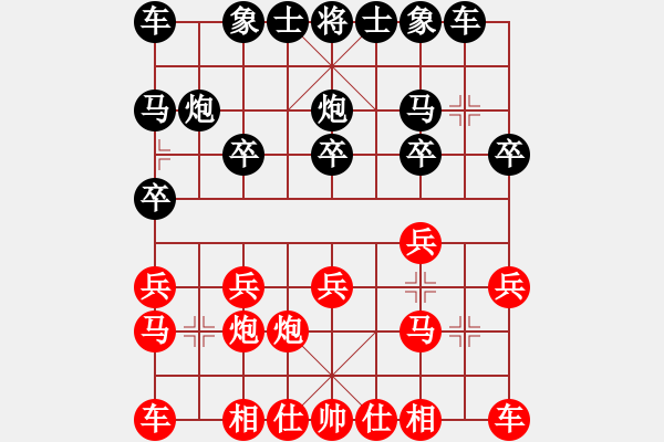 象棋棋譜圖片：師傅(4級)-負(fù)-雨藝書生(3段) - 步數(shù)：10 