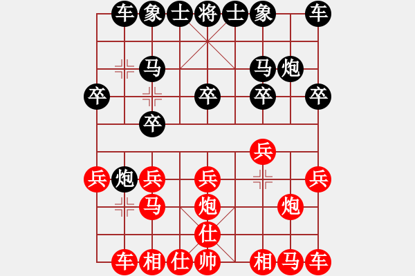 象棋棋谱图片：潜龙无用(9段)-负-伍山石窟(4段) - 步数：10 