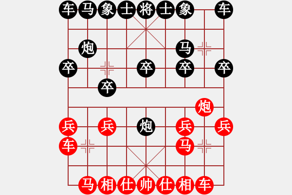 象棋棋譜圖片：敢死炮布局24 - 步數(shù)：10 