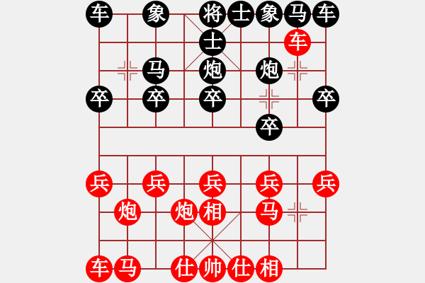 象棋棋譜圖片：一盤(pán)漫長(zhǎng)臭棋：未得子破雙象 中殘局全是錯(cuò) - 步數(shù)：10 