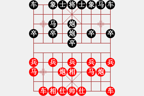 象棋棋譜圖片：雨中漫步[461923449] -VS- ◤∷人間戰(zhàn)神∷◥[2849254017] - 步數(shù)：10 