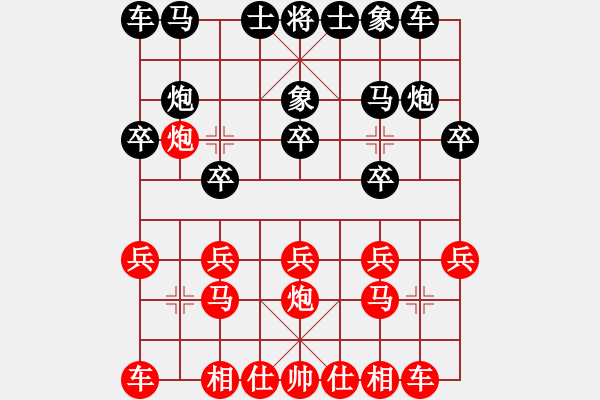 象棋棋谱图片：卢剑卫[神1-2] 先胜 刘宇林[神1-1]  - 步数：10 