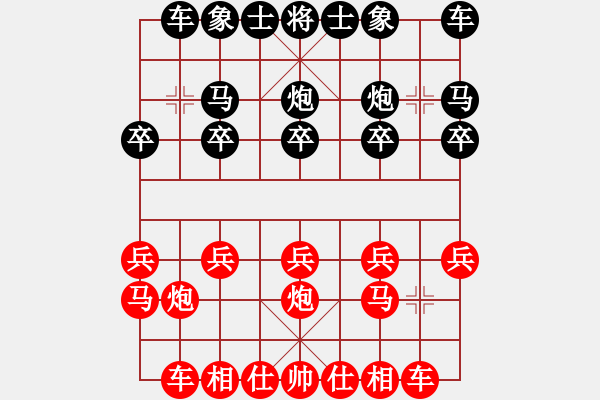 象棋棋譜圖片：紅方tianmingxiaozi 對(duì)戰(zhàn)狼 - 步數(shù)：10 