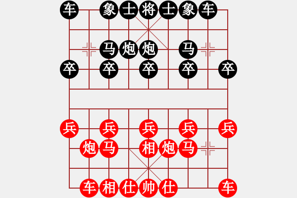 象棋棋譜圖片：陜西西安隊(duì) 張會民 先對 福建深圳科士達(dá)隊(duì) 王曉華 - 步數(shù)：10 