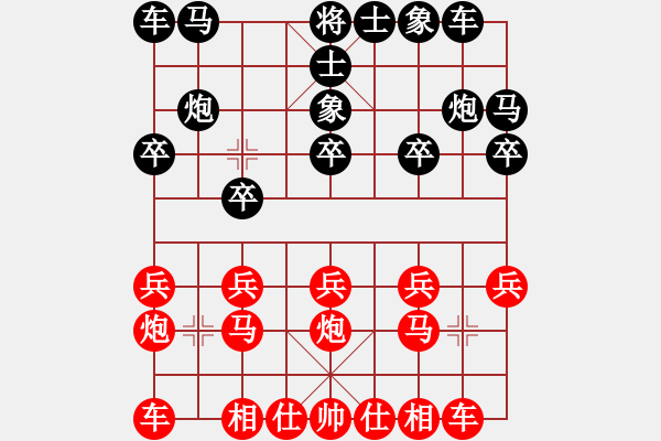 象棋棋譜圖片：2720局 B00-中炮局-旋風(fēng)九專(專業(yè)) 紅先和 旋風(fēng)引擎23層 - 步數(shù)：10 