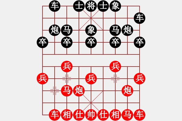 象棋棋譜圖片：天才少(月將)-勝-梁山水兵(5段) - 步數(shù)：10 