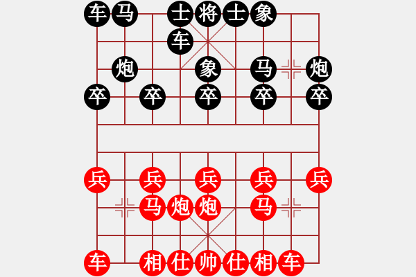 象棋棋譜圖片：《學(xué)習(xí)大師后手》保炮橫車象位車進(jìn)7卒破五六炮正馬右車巡河 - 步數(shù)：10 