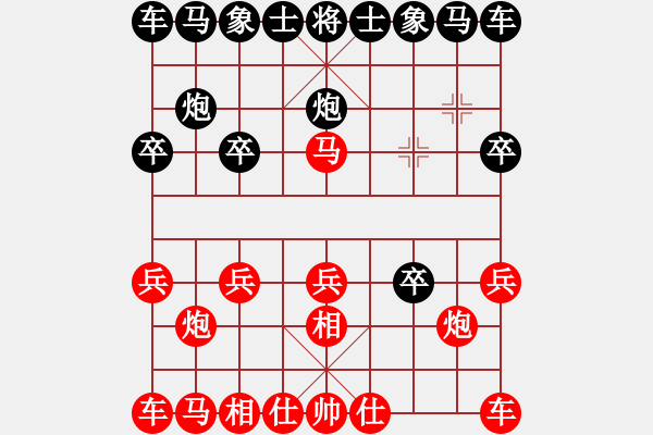 象棋棋譜圖片：AK47[紅] -VS- 負(fù)分太后 魚[黑](4) - 步數(shù)：10 