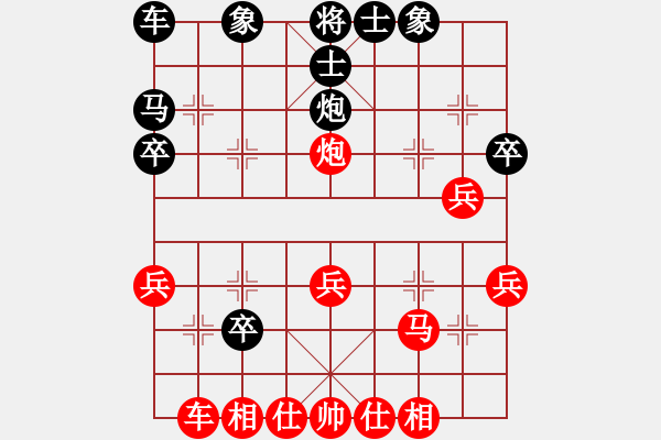 象棋棋譜圖片：從心開始[1355835517] -VS- 大帥哥[316652470] - 步數(shù)：30 