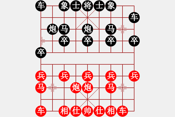 象棋棋譜圖片：五虎大將-進(jìn)哥[401316745]先負(fù) 天炮[1132937289] - 步數(shù)：10 