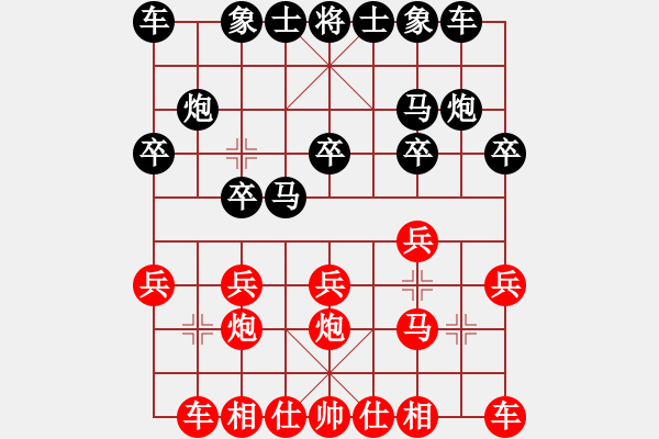 象棋棋譜圖片：20160607 2328 讓子大師[543708718] - qq★無法摧毀的快樂[3277692 - 步數(shù)：10 