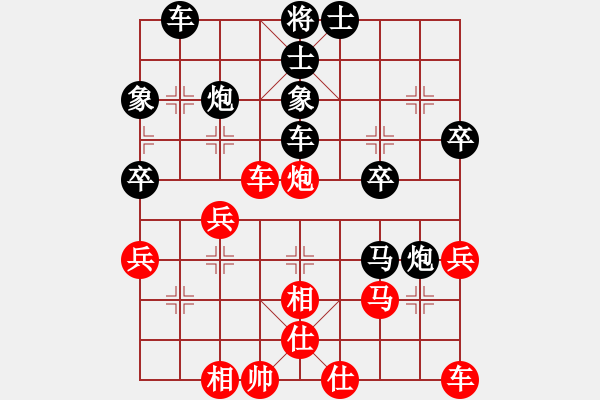 象棋棋譜圖片：中國(guó)棋院杭州分院 費(fèi)允琳 負(fù) 中國(guó)棋院杭州分院 費(fèi)允雯 - 步數(shù)：40 