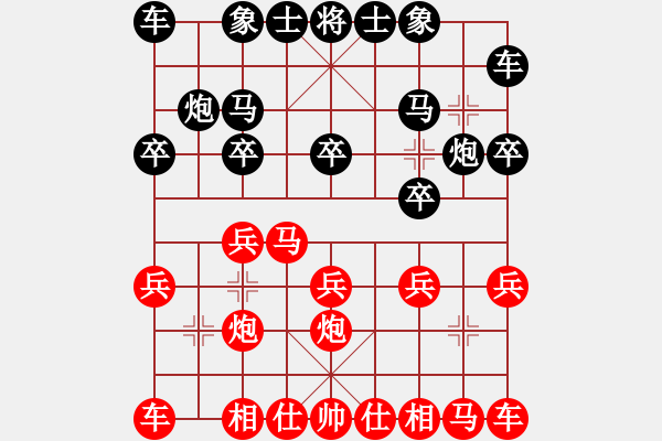 象棋棋譜圖片：‖棋家軍‖皎月[2739506104] -VS- 小心[1302511035] - 步數(shù)：10 