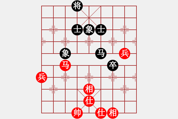 象棋棋譜圖片：老婆管的嚴(yán)(5段)-和-一把刷(8段) - 步數(shù)：100 