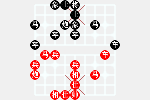 象棋棋譜圖片：每天二盤(pán)棋(月將)-和-半枝紫羅蘭(9段) - 步數(shù)：40 