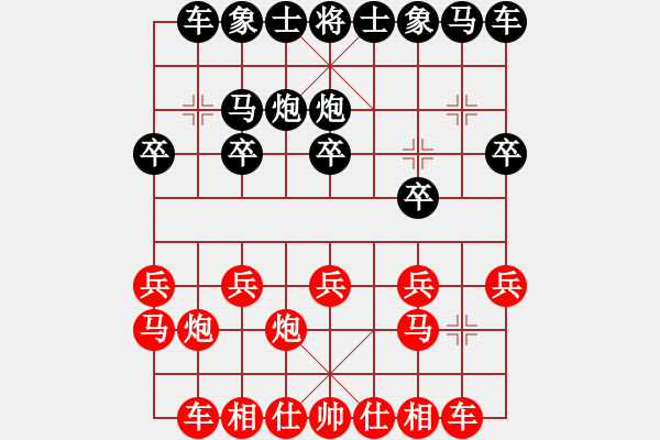 象棋棋譜圖片：筱藝[2861149990] -VS- 風(fēng)雨人聲[571137753] - 步數(shù)：10 