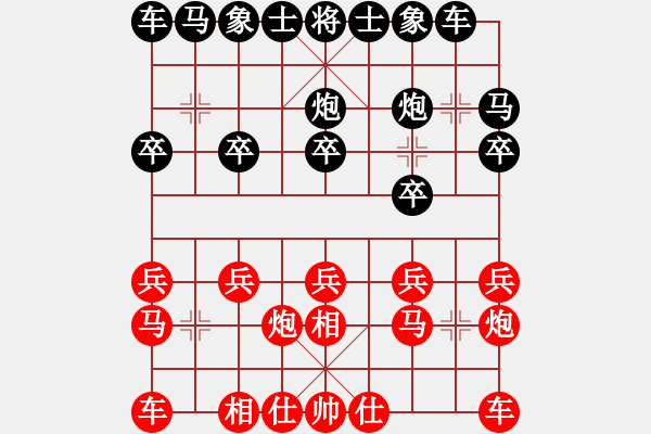 象棋棋譜圖片：執(zhí)黑-殺士入局 - 步數(shù)：10 