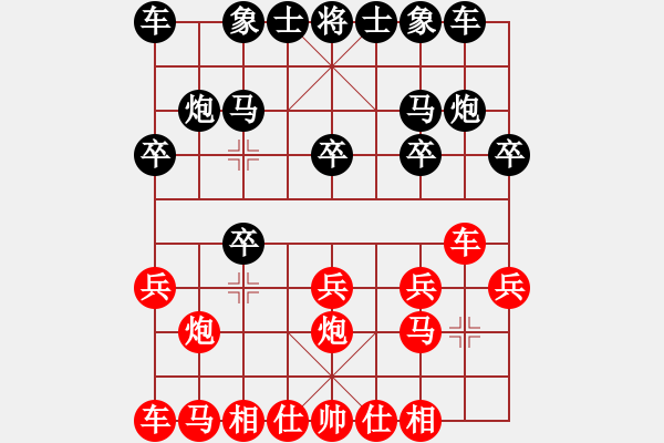 象棋棋譜圖片：上海市象棋協(xié)會(huì) 華辰昊 負(fù) 湖北省體育局棋牌運(yùn)動(dòng)管理中心 趙子雨 - 步數(shù)：10 