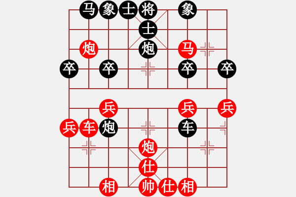 象棋棋譜圖片：姚林(3段)-勝-象棋樂趣(3段) - 步數(shù)：30 