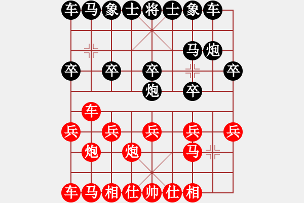 象棋棋譜圖片：棋迷[1474421810] -VS- ★棋壇尊者★[407612993] - 步數(shù)：10 