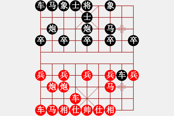 象棋棋譜圖片：來來往往[2410388492] -VS- 橫才俊儒[292832991] （車水馬龍） - 步數(shù)：10 