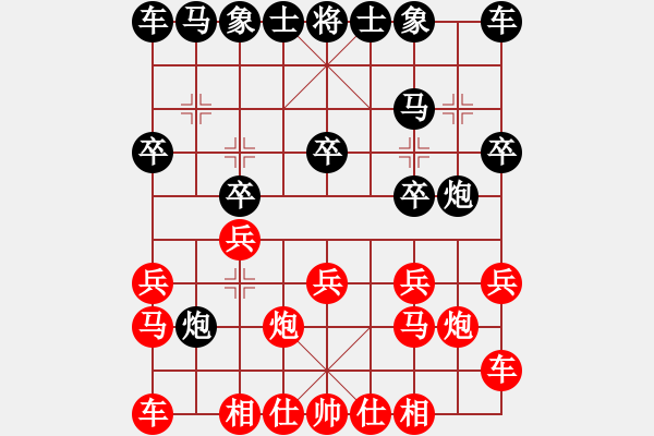 象棋棋譜圖片：醉看紅塵(北斗)-負(fù)-象棋長(zhǎng)征路(天罡) - 步數(shù)：10 