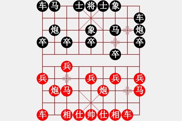 象棋棋谱图片：王朝明(先胜)陈魁表.2024.02.14 - 步数：10 