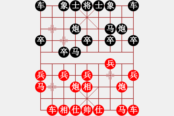 象棋棋谱图片：林宏敏     先和 傅光明     - 步数：10 