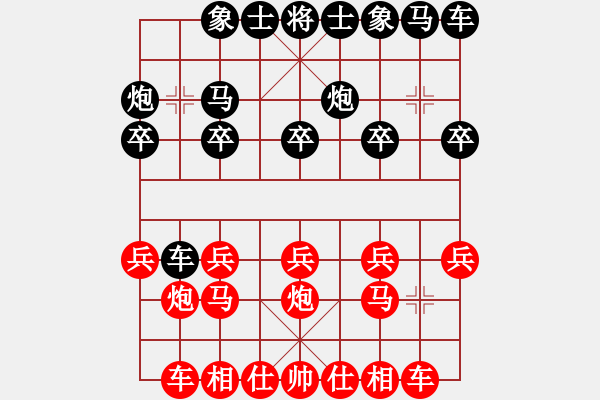 象棋棋譜圖片：老驥伏歷(地煞)-和-靈水很涼(天罡) - 步數(shù)：10 