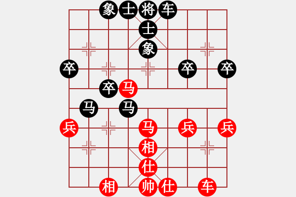 象棋棋譜圖片：舞者[紅] -VS- 橫才俊儒[黑] - 步數(shù)：40 