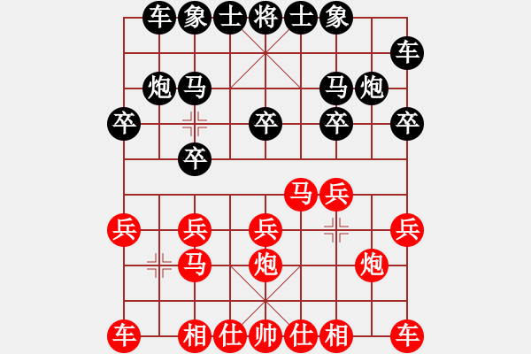 象棋棋谱图片：神七问天一(5r)-胜-齐鲁一号(5r) - 步数：10 