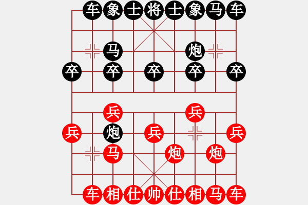 象棋棋譜圖片：過宮炮：先勝影隨風(fēng)行（黑不該超時） - 步數(shù)：10 