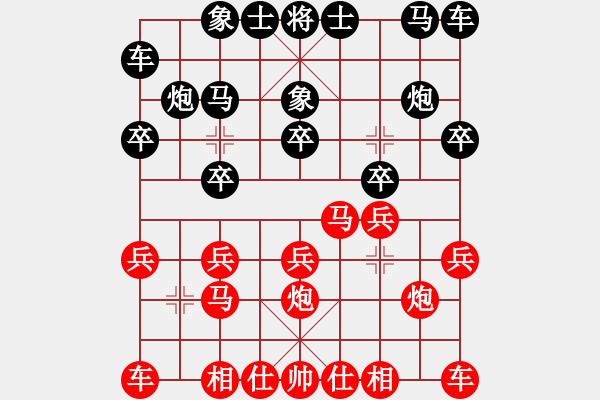 象棋棋譜圖片：孫定疆[業(yè)9-3] 先負 蔚強[業(yè)9-3]  - 步數：10 