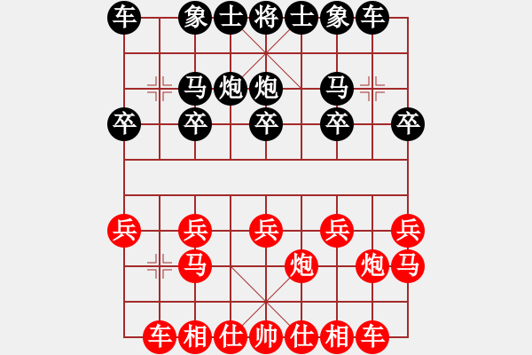 象棋棋譜圖片：布局散亂 殺機(jī)錯(cuò)失！ - 步數(shù)：10 