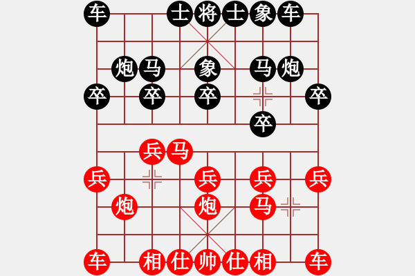 象棋棋谱图片：吕建陆先负王天一.XQF - 步数：10 