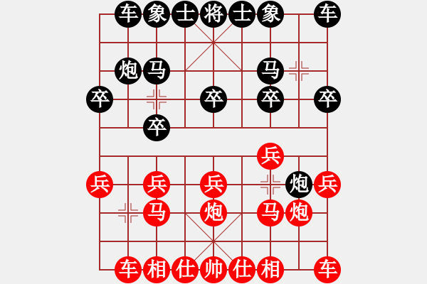 象棋棋譜圖片：flau(9段)-勝-司令撞地雷(月將) - 步數(shù)：10 