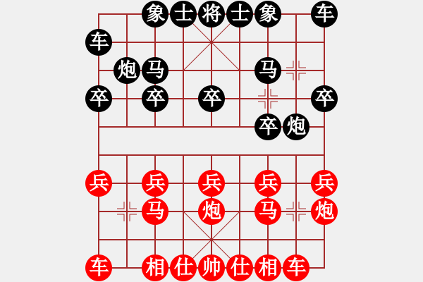 象棋棋譜圖片：樺[紅] -VS- 沐陽[黑] - 步數：10 